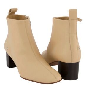 Everlane ecru ankle boots 8.5